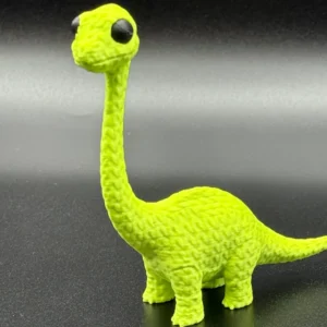 Schattige 3d geprinte dino met lange hals