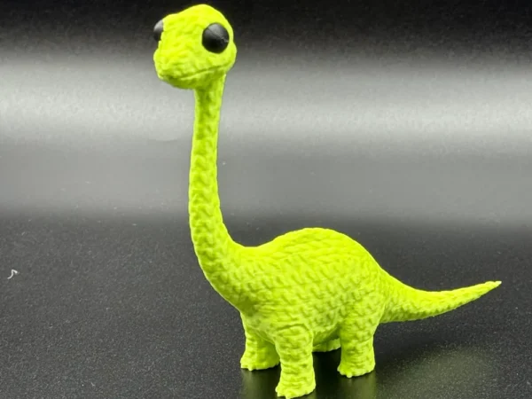 Schattige 3d geprinte dino met lange hals