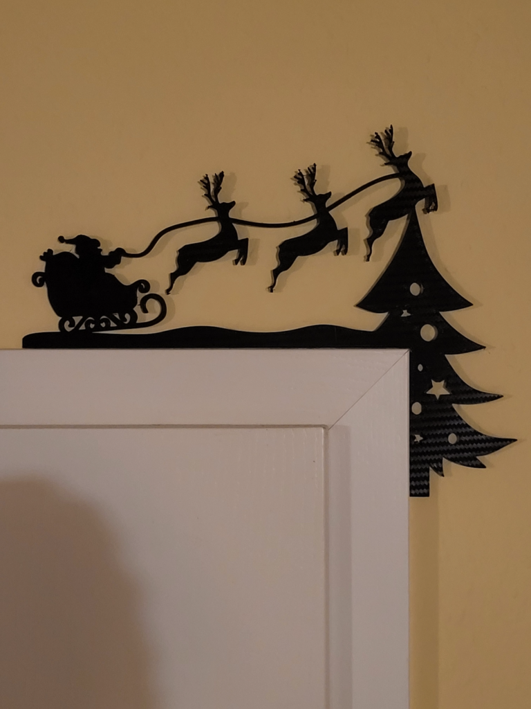 Kerst deur versiering