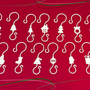 Set kerstornamenthaakjes